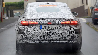 Audi A7 spied - rear lights