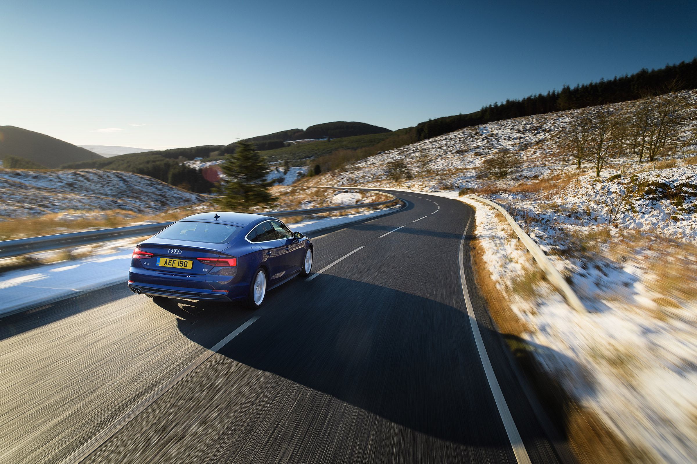 Audi A5 Sportback S-Line - rear driving 2
