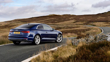 Audi A5 coupe blue - rear static