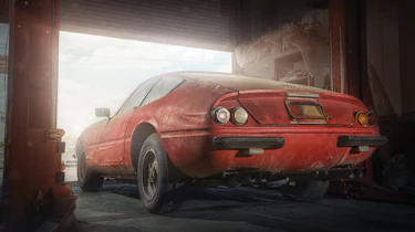 Ferrari Daytona alloy barn find - rear
