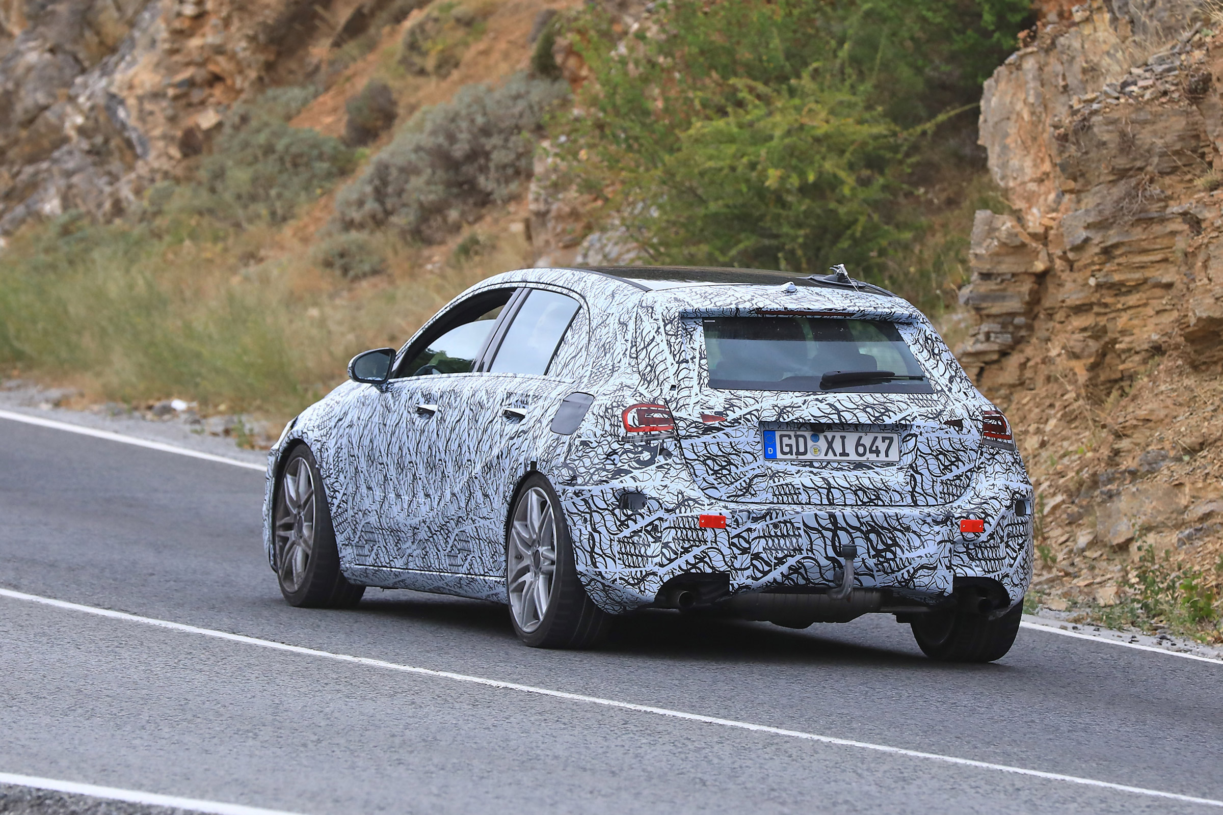 Mercedes-AMG A45 Spies - rear 3.4