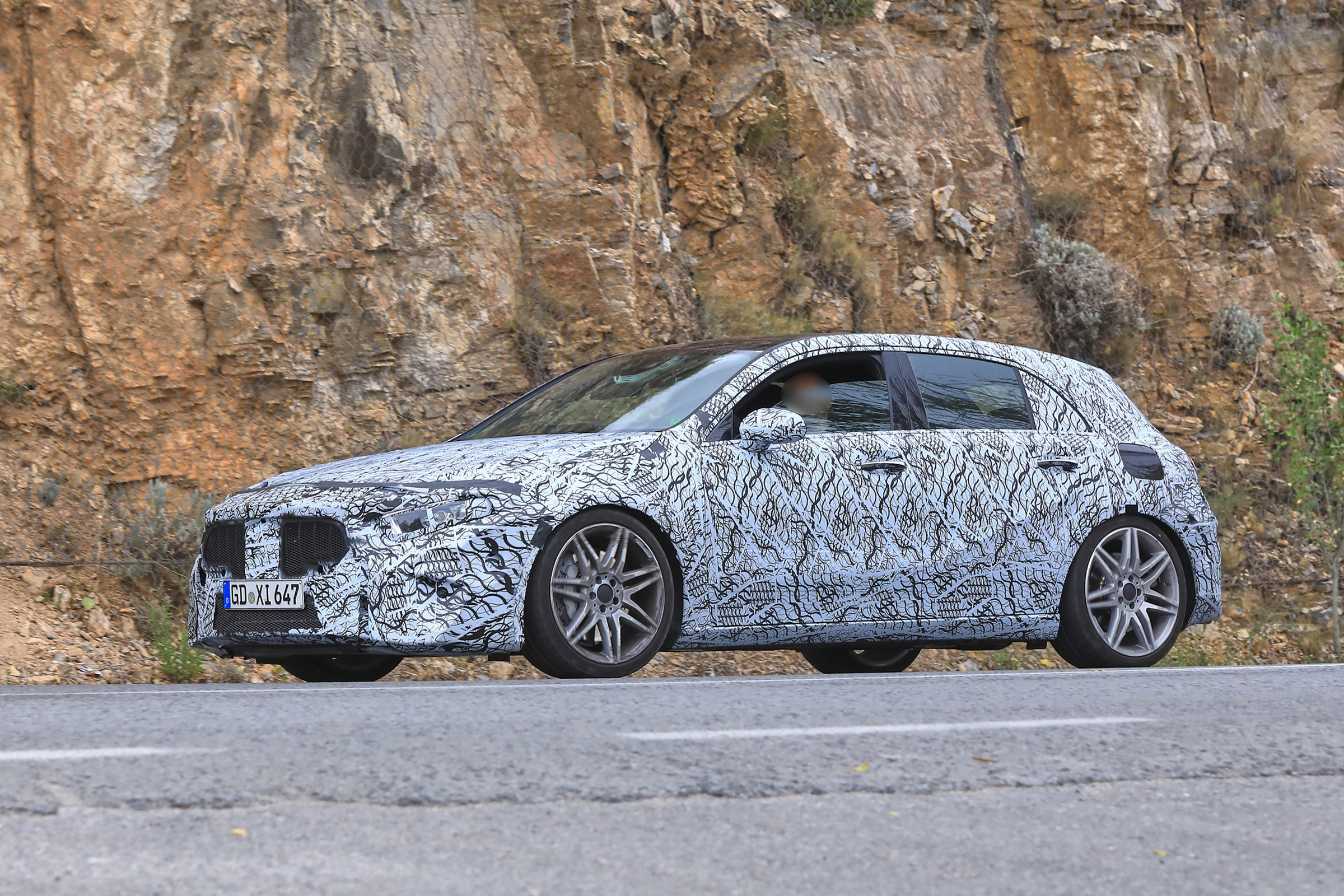 Mercedes-AMG A45 Spies - side