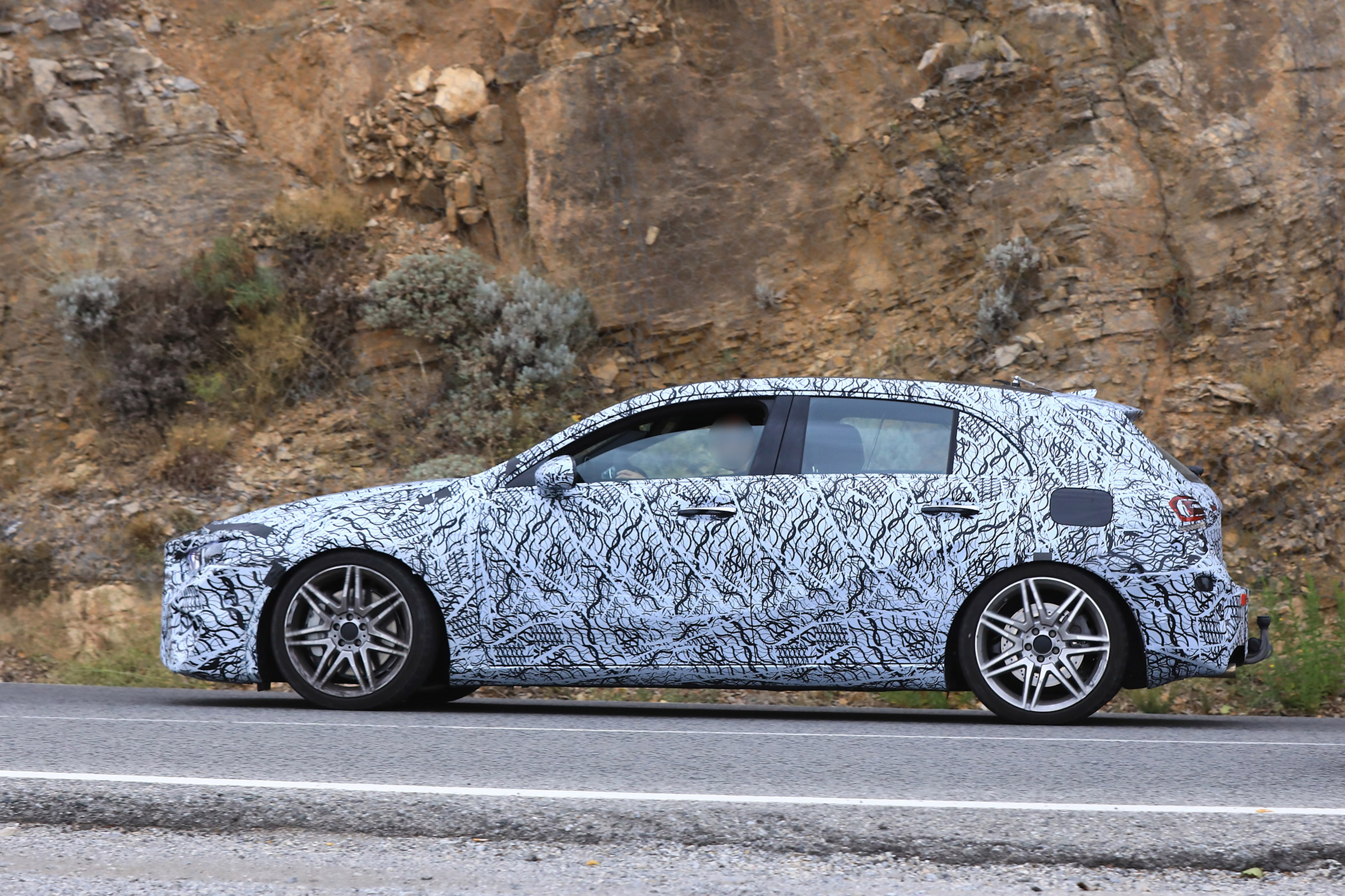 Mercedes-AMG A45 Spies - side
