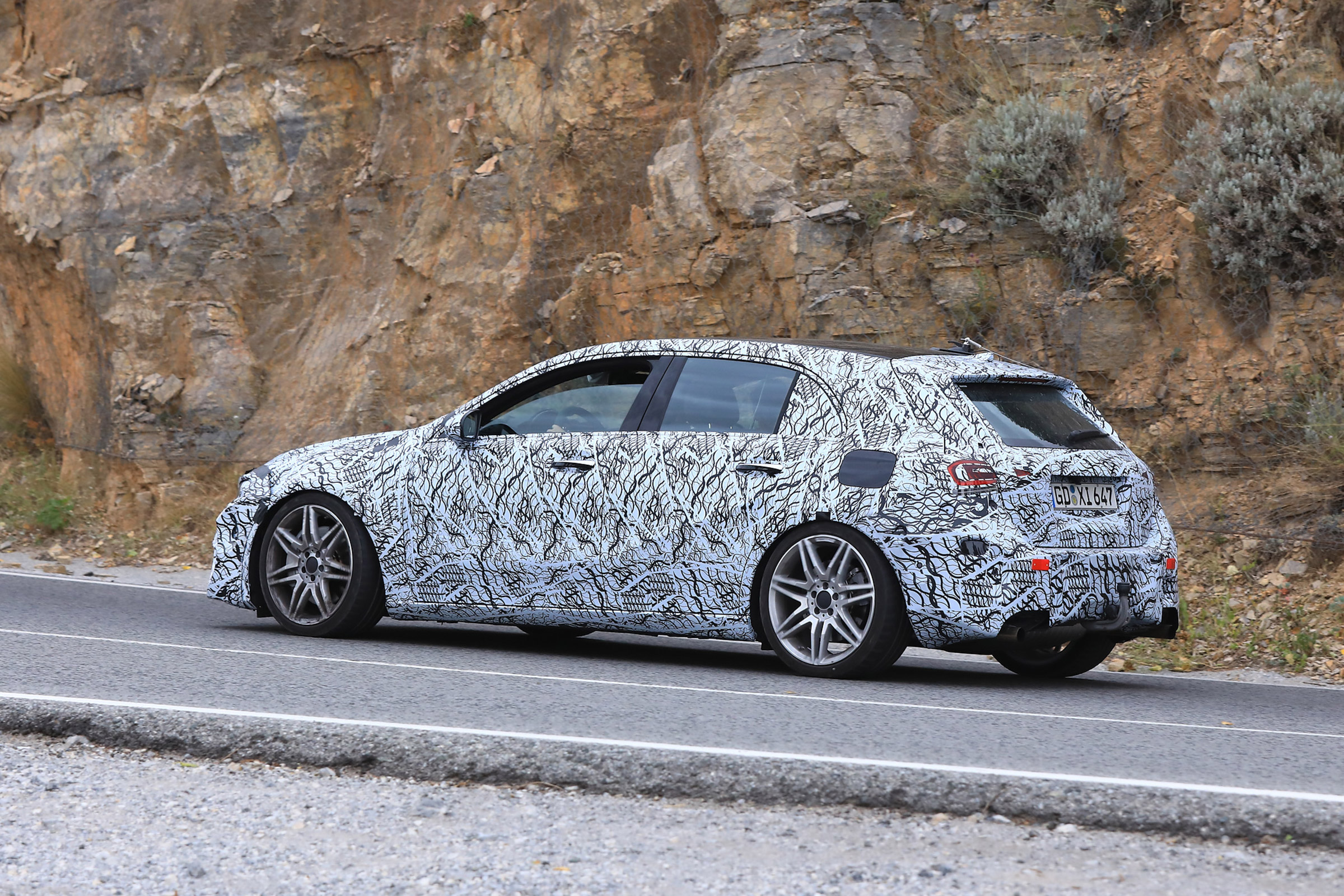 Mercedes-AMG A45 Spies - rear