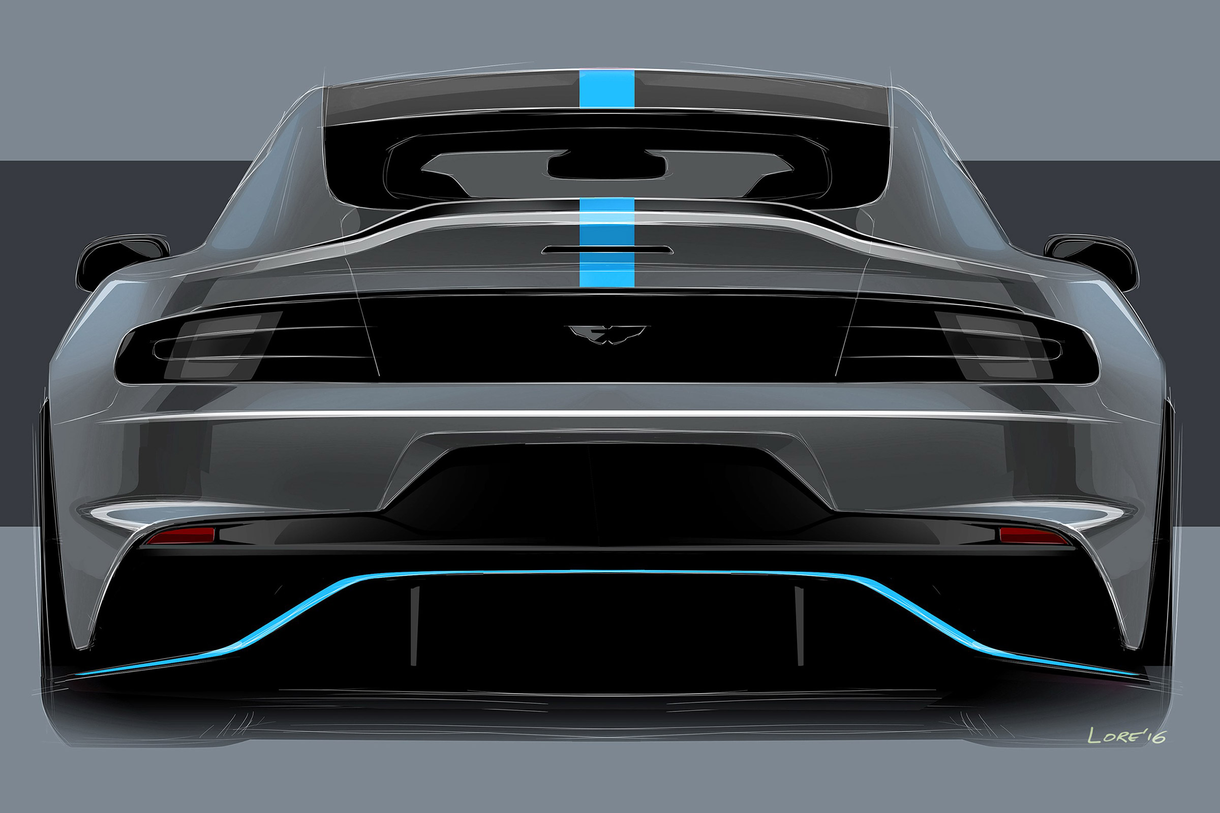 Aston Martin RapidE - rear