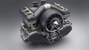 Singer - Williams collab - engine shot