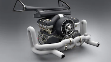 Singer - Williams collab - engine shot