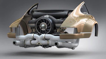 Singer - Williams collab - engine shot