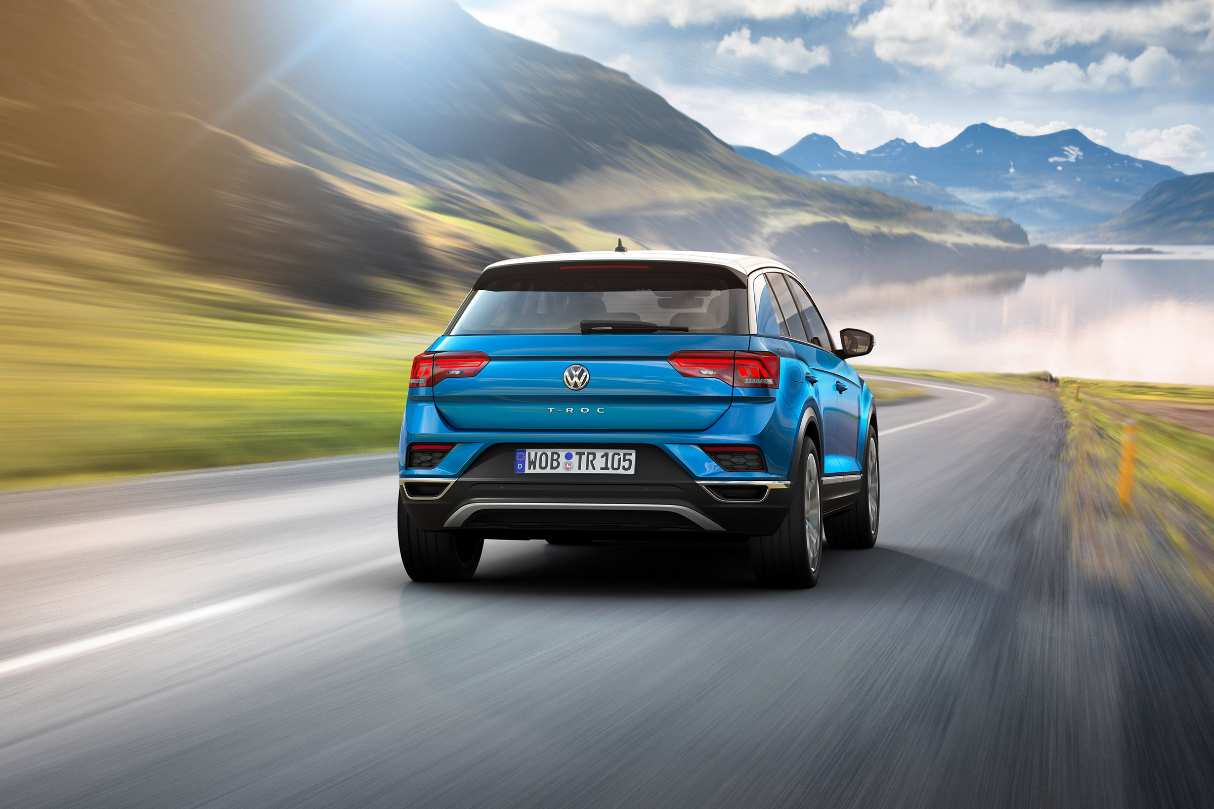 VW T-Roc - Blue rear