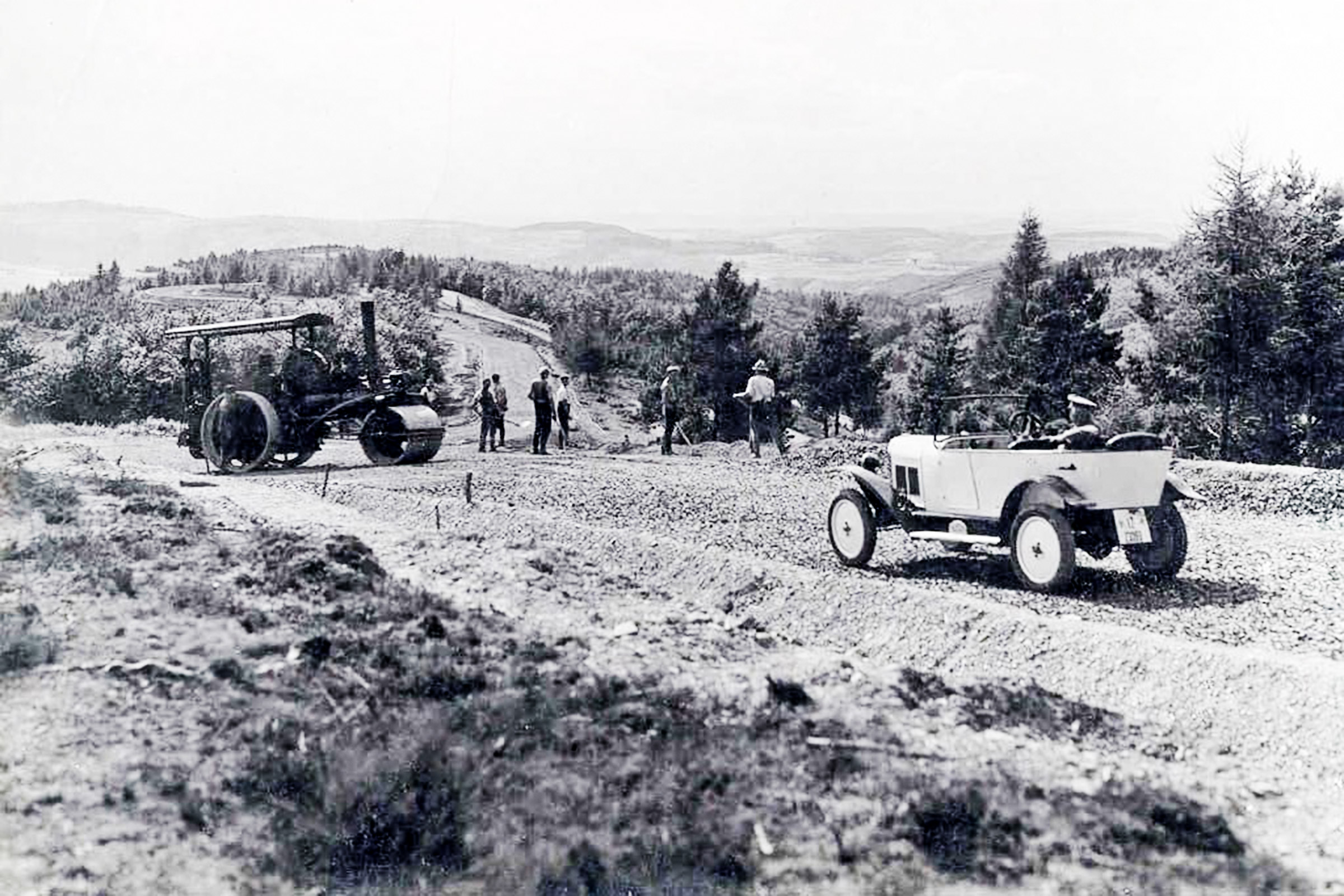 History of Nurburgring - b&amp;w