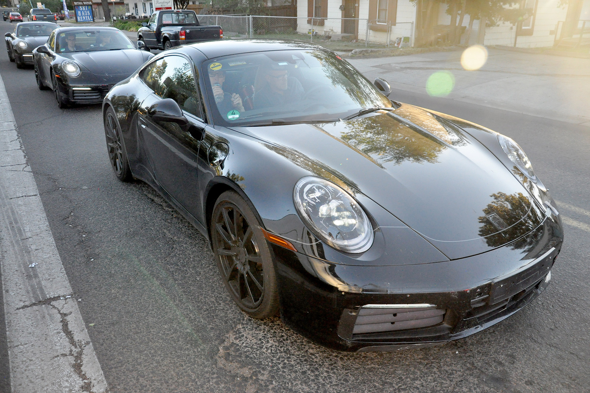 Porsche 911 spy - front
