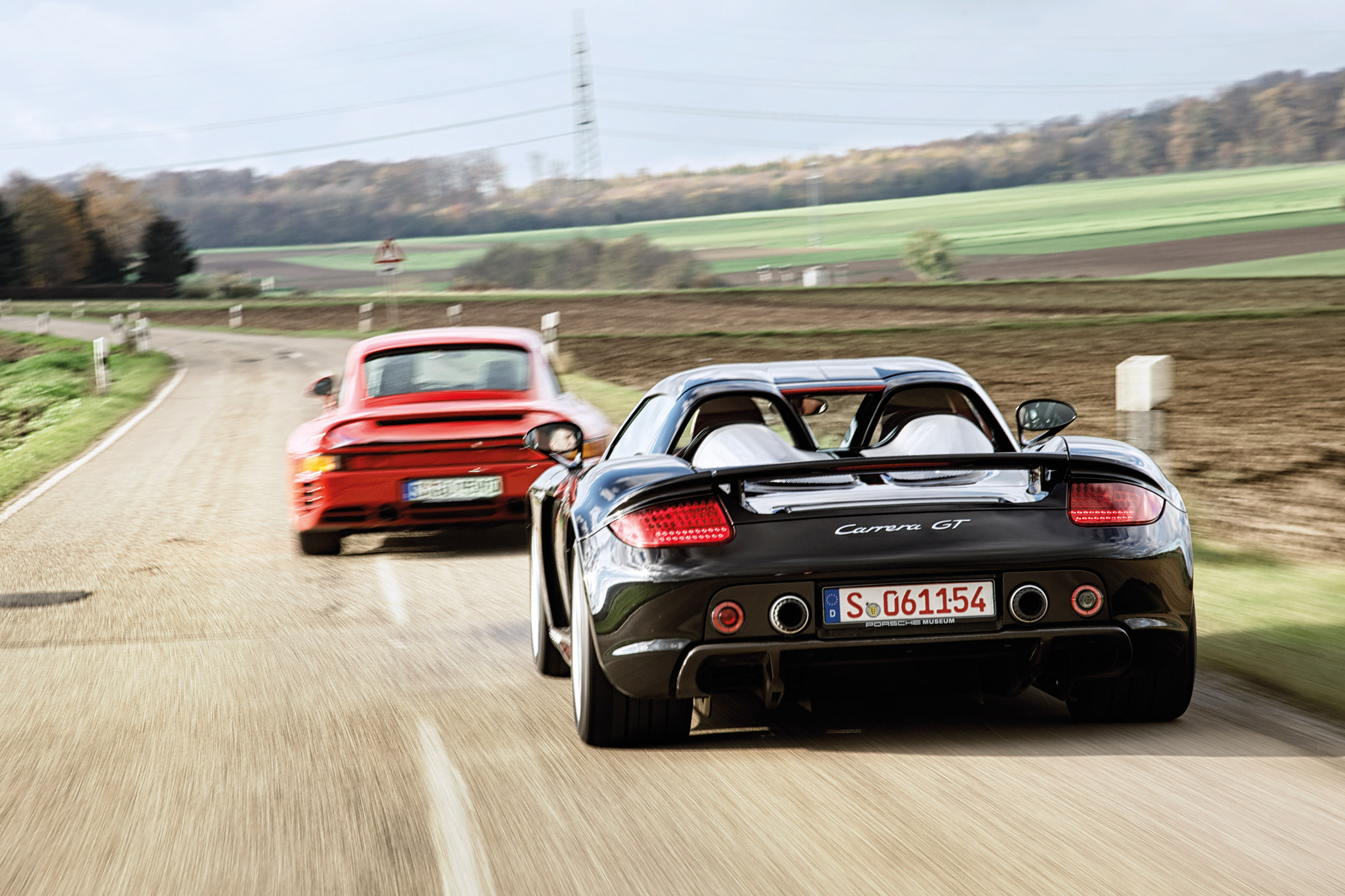 Porsche Carrera GT &amp; 959 - rear