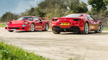 Ferrari turbos 488 F40 -static