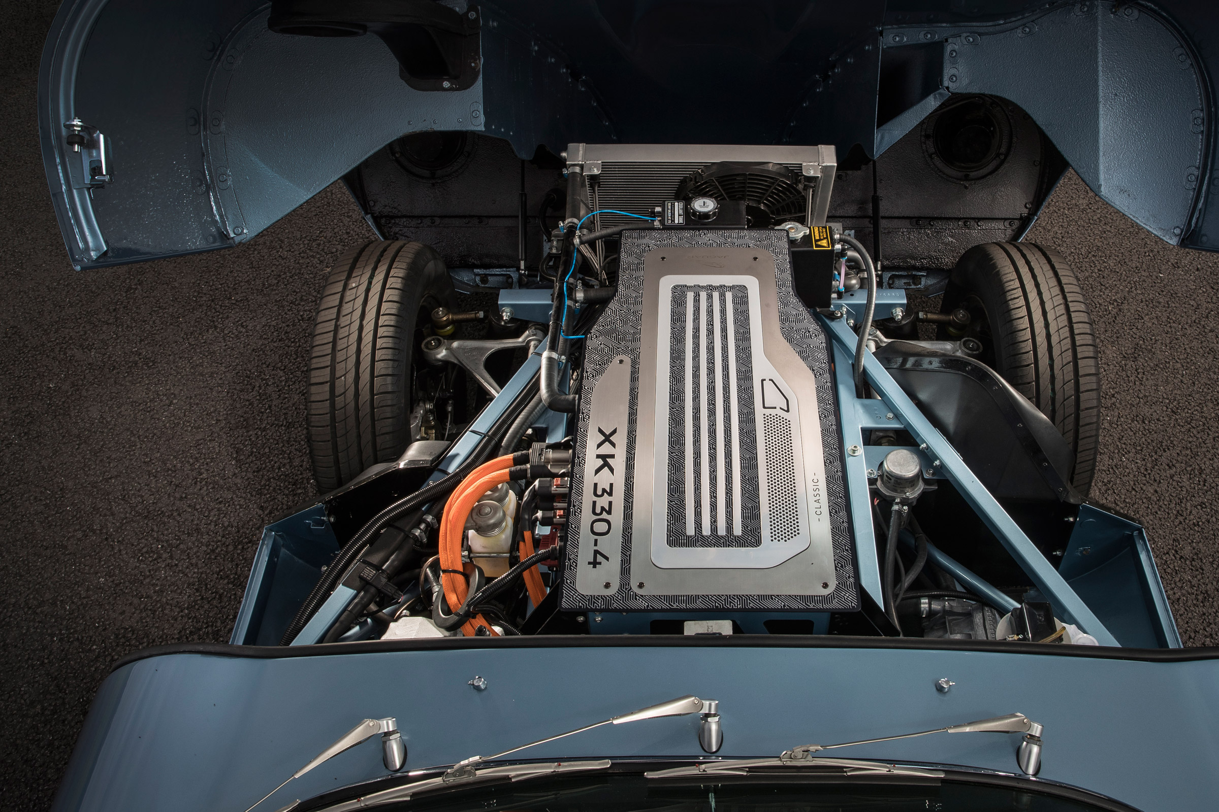 Jaguar E-type Zero engine bay