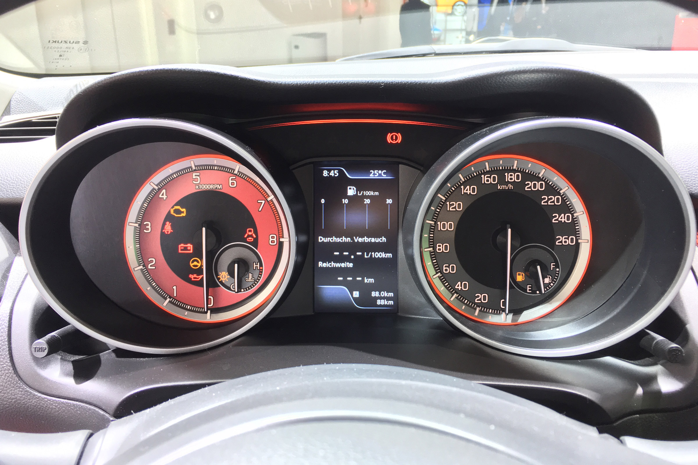 Suzuki Swift Sport frankfurt motor show dashboard