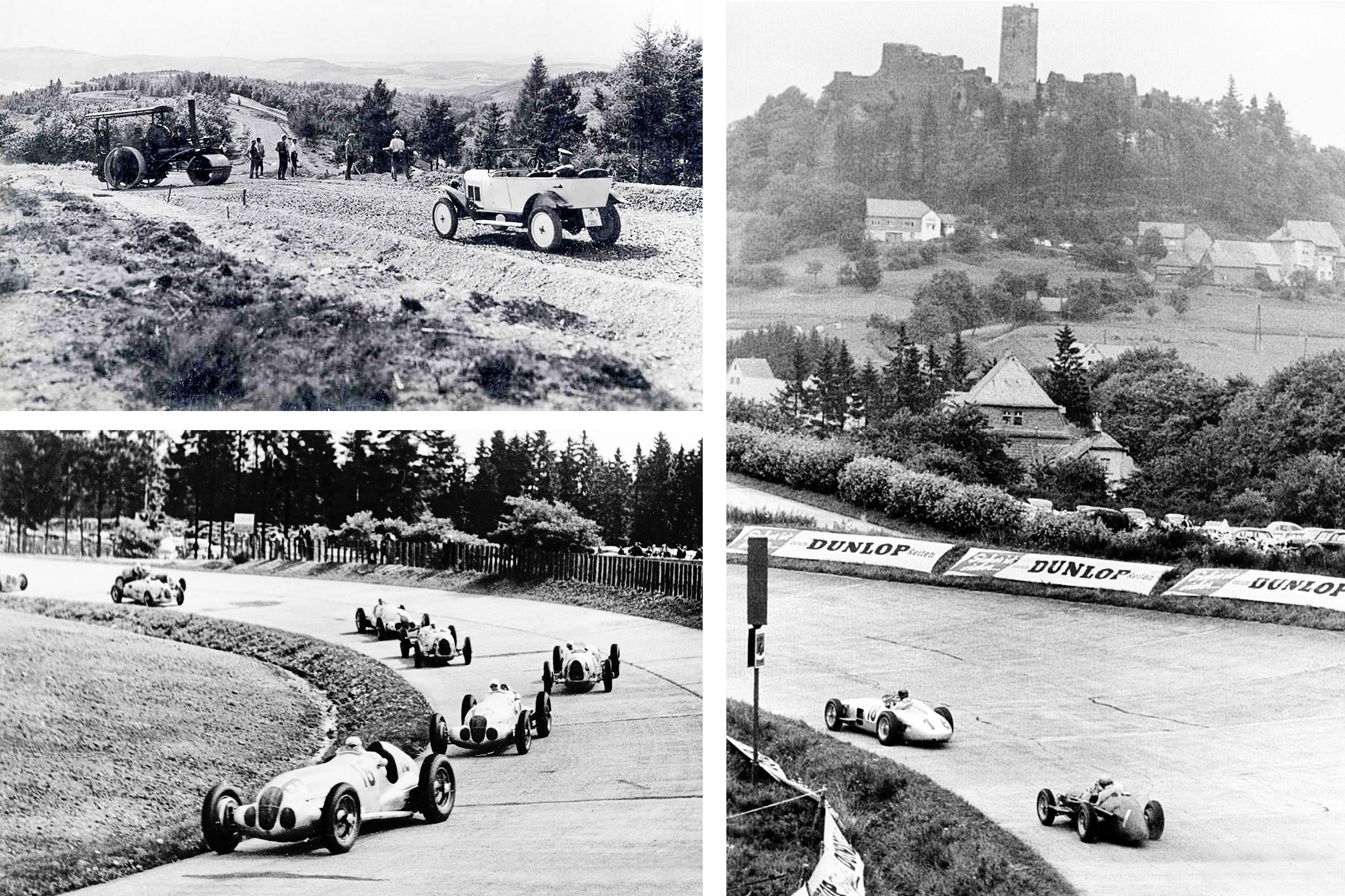 History of Nurburgring - collage