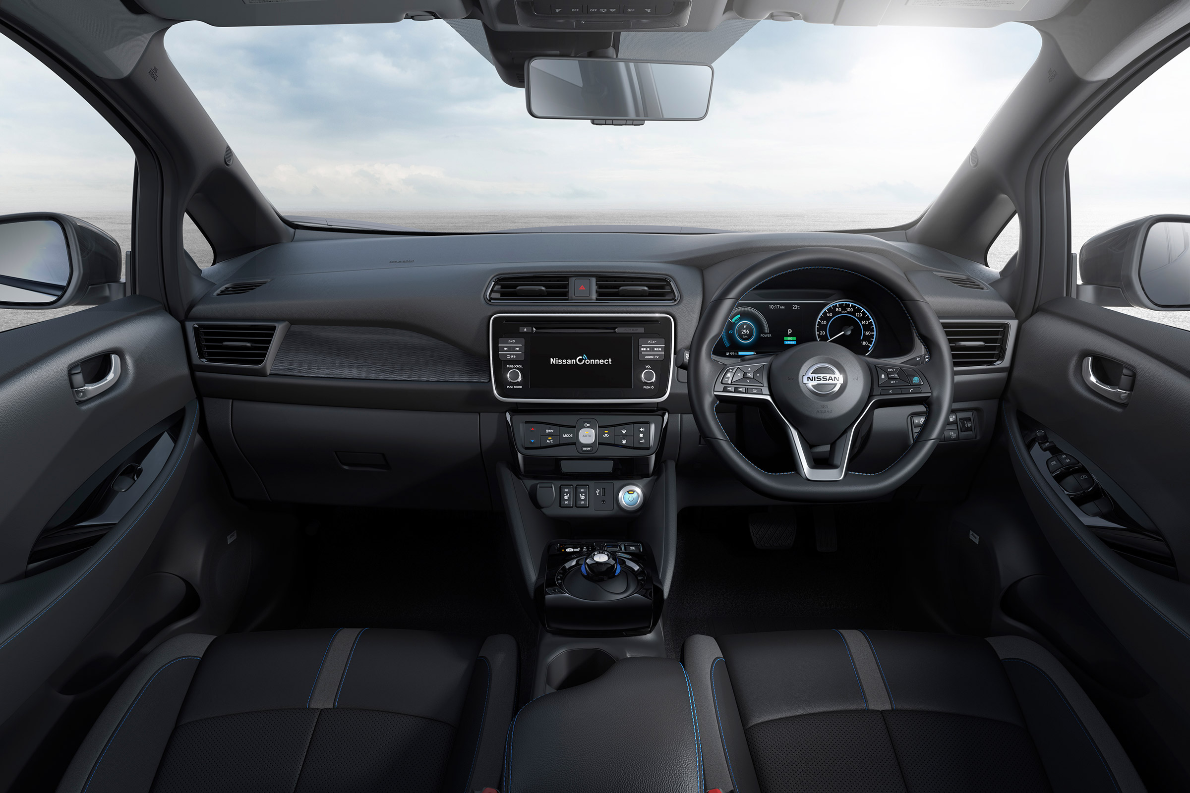 Nissan Leaf drive Japan - dash