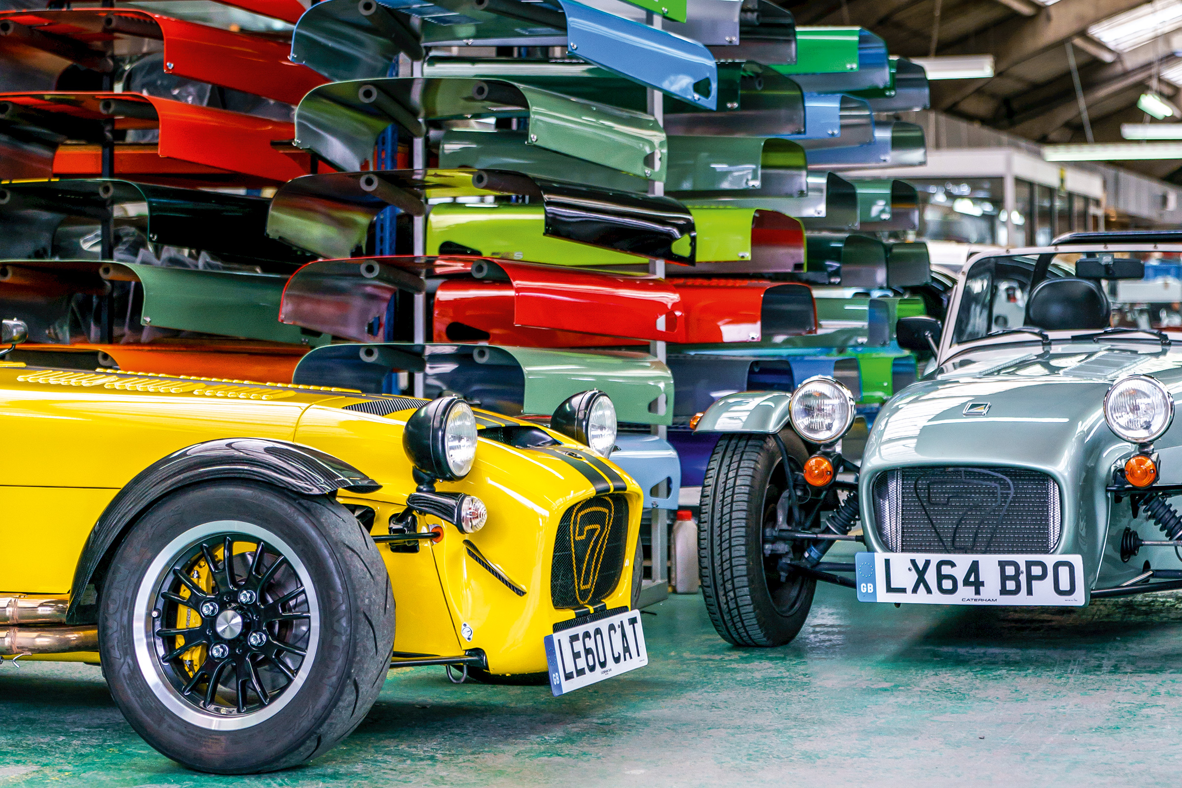 Caterham 160 and Caterham 620R - factroy floor