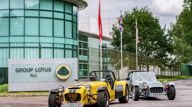 Caterham 160 and Caterham 620R - outside Lotus