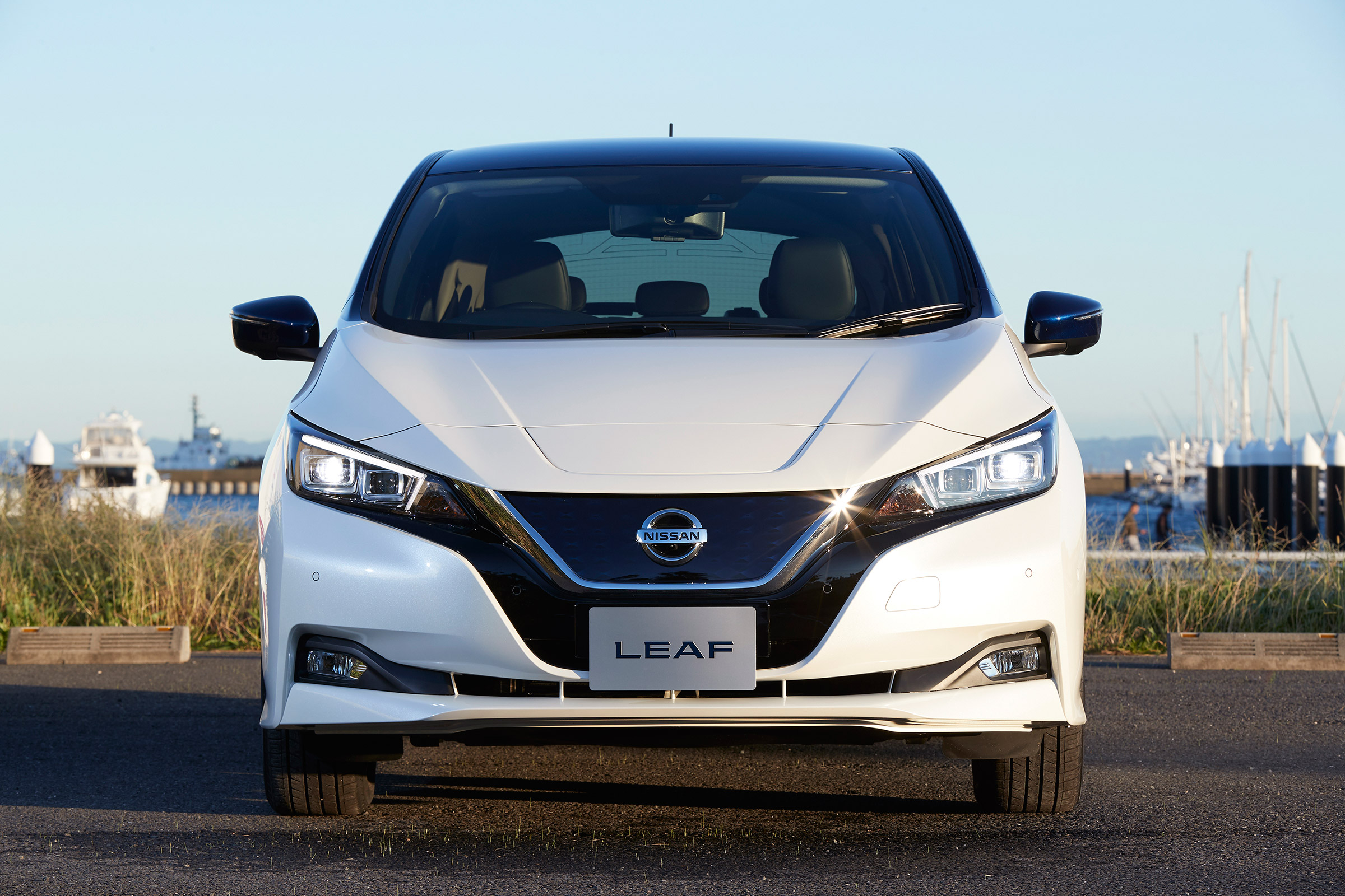 Nissan Leaf drive Japan - front