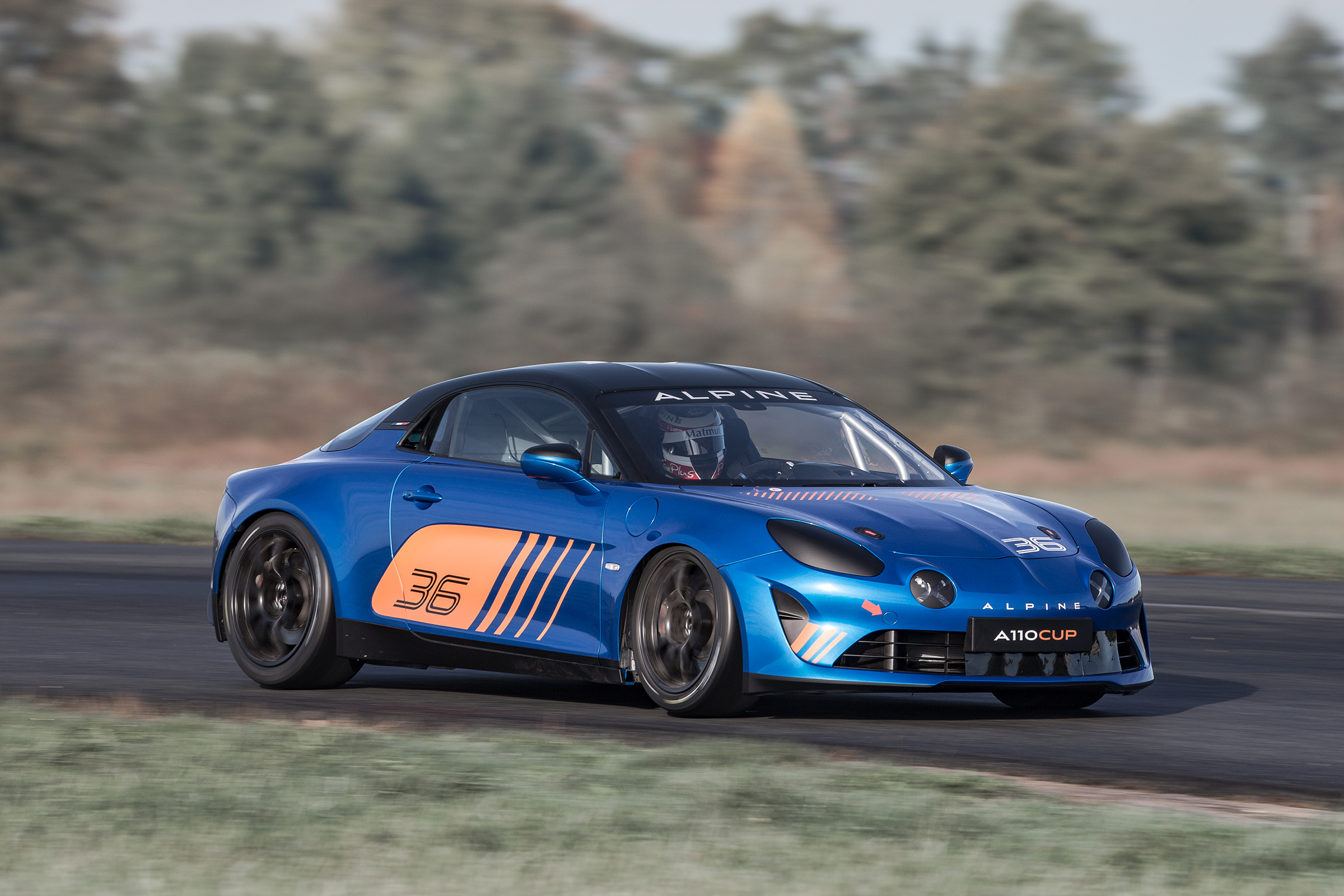 Alpine A110 Cup – front quarter