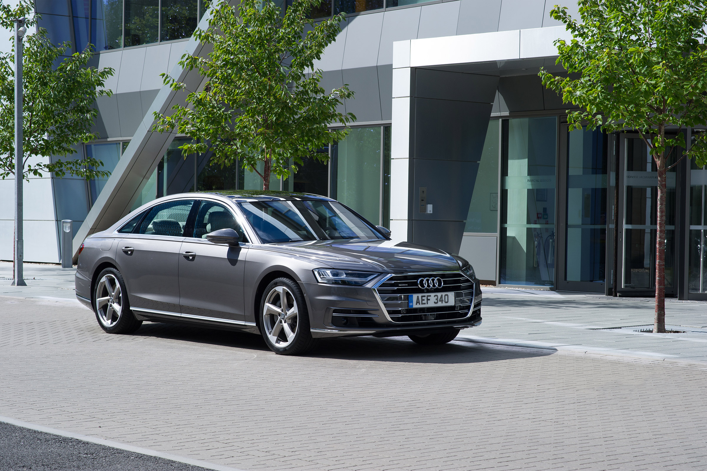 Audi A8 UK - front quarter
