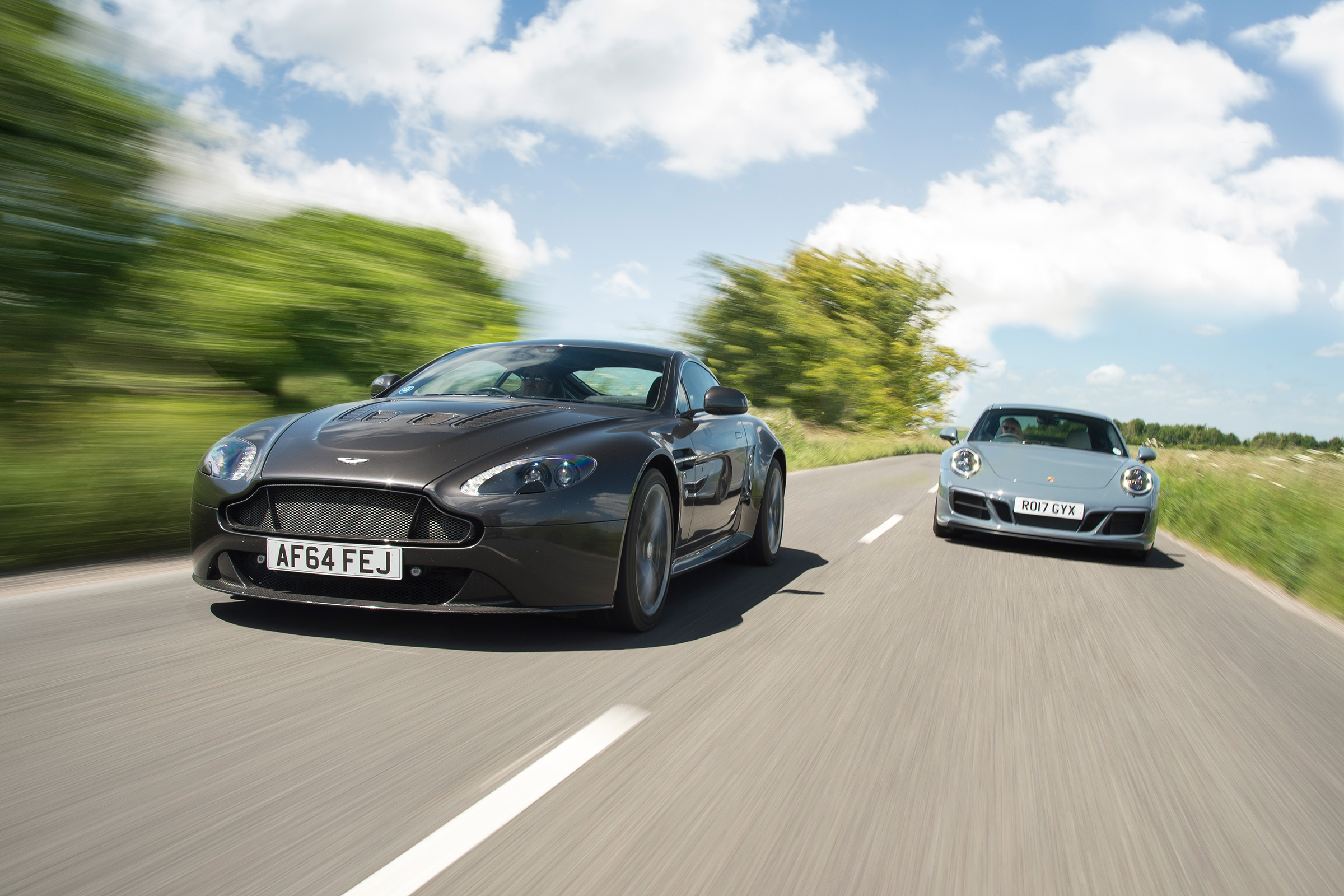 Porsche 911 Carrera GTS v Aston Martin V12 Vantage S