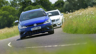 VW Golf R Estate v Mercedes C63 AMG Estate