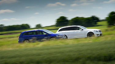 VW Golf R Estate v Mercedes C63 AMG Estate