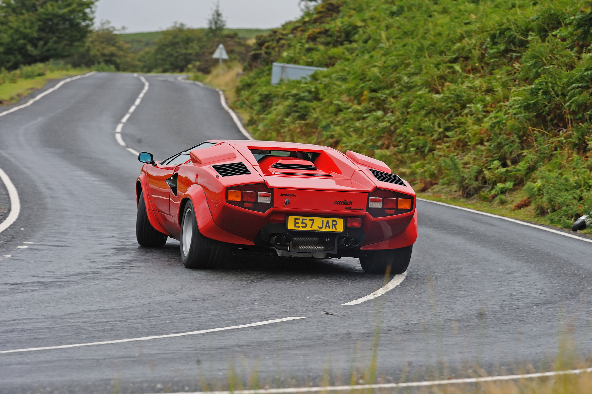 Lamborghini V12 group test Wales - Countach