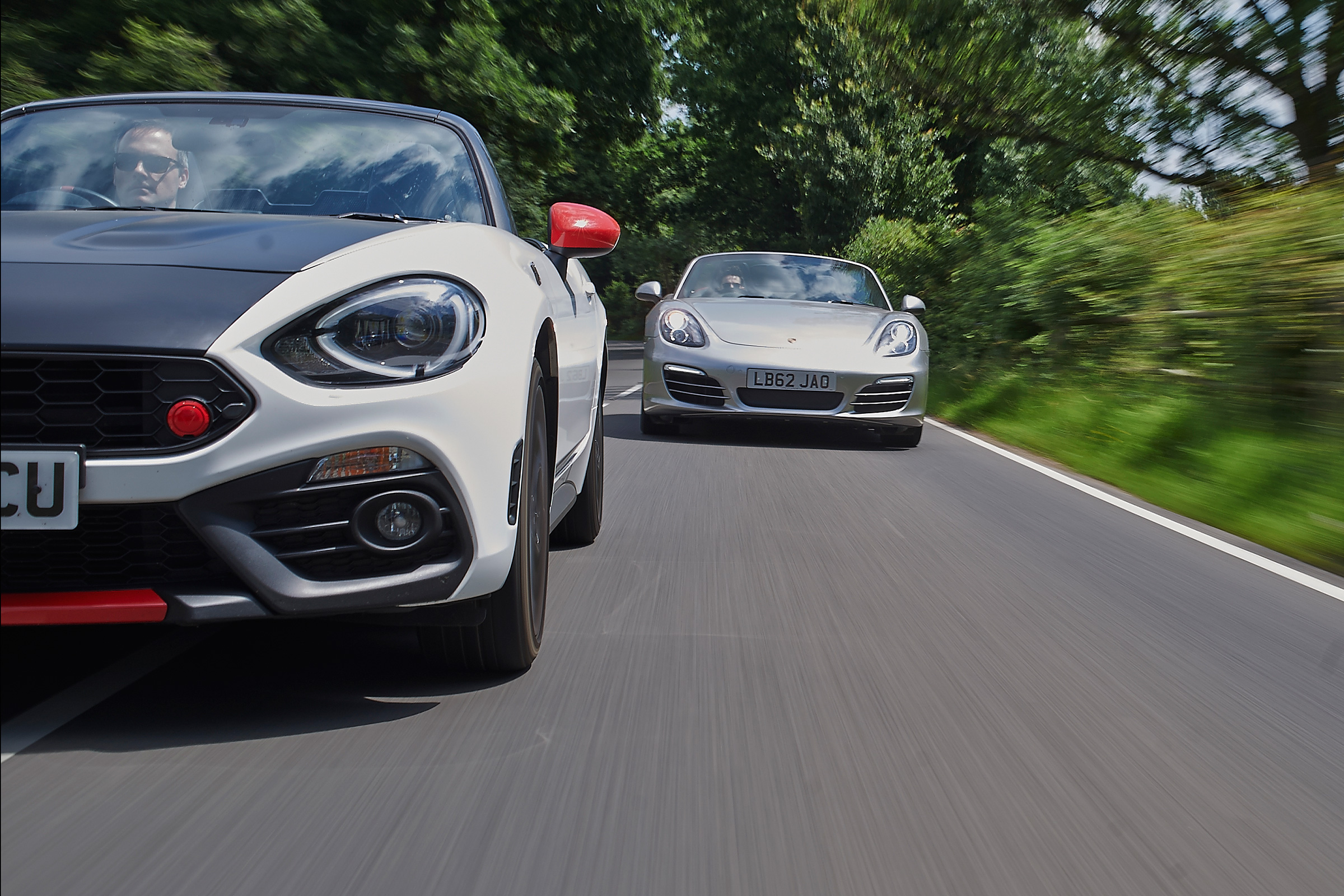 Abarth 124 Spider v Porsche Boxster