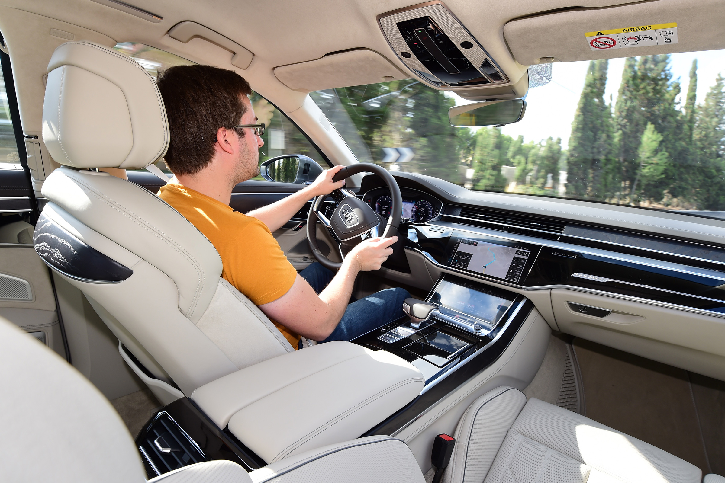 Audi A8 - interior driver shot