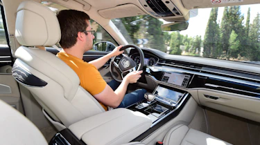 Audi A8 - interior driver shot
