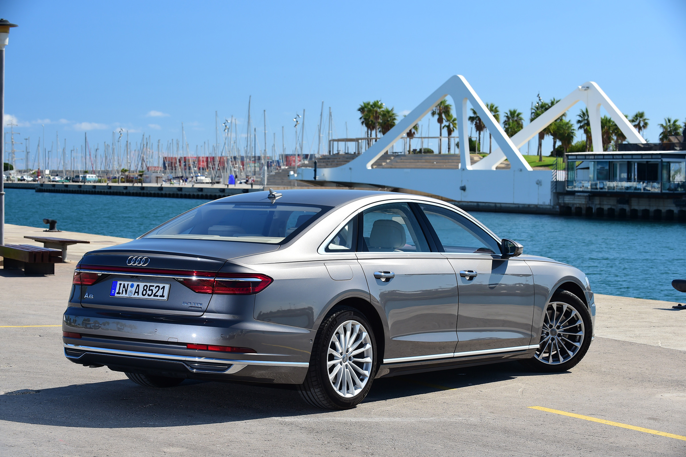 Audi A8 - rear quarter static