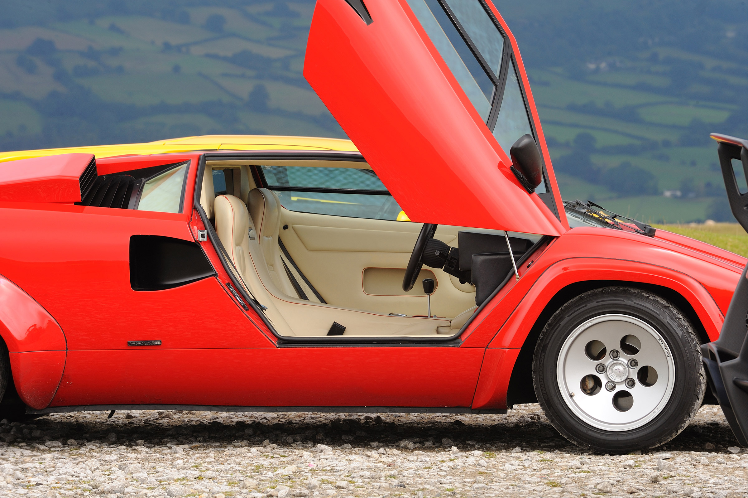 Lamborghini V12 group test Wales - countach