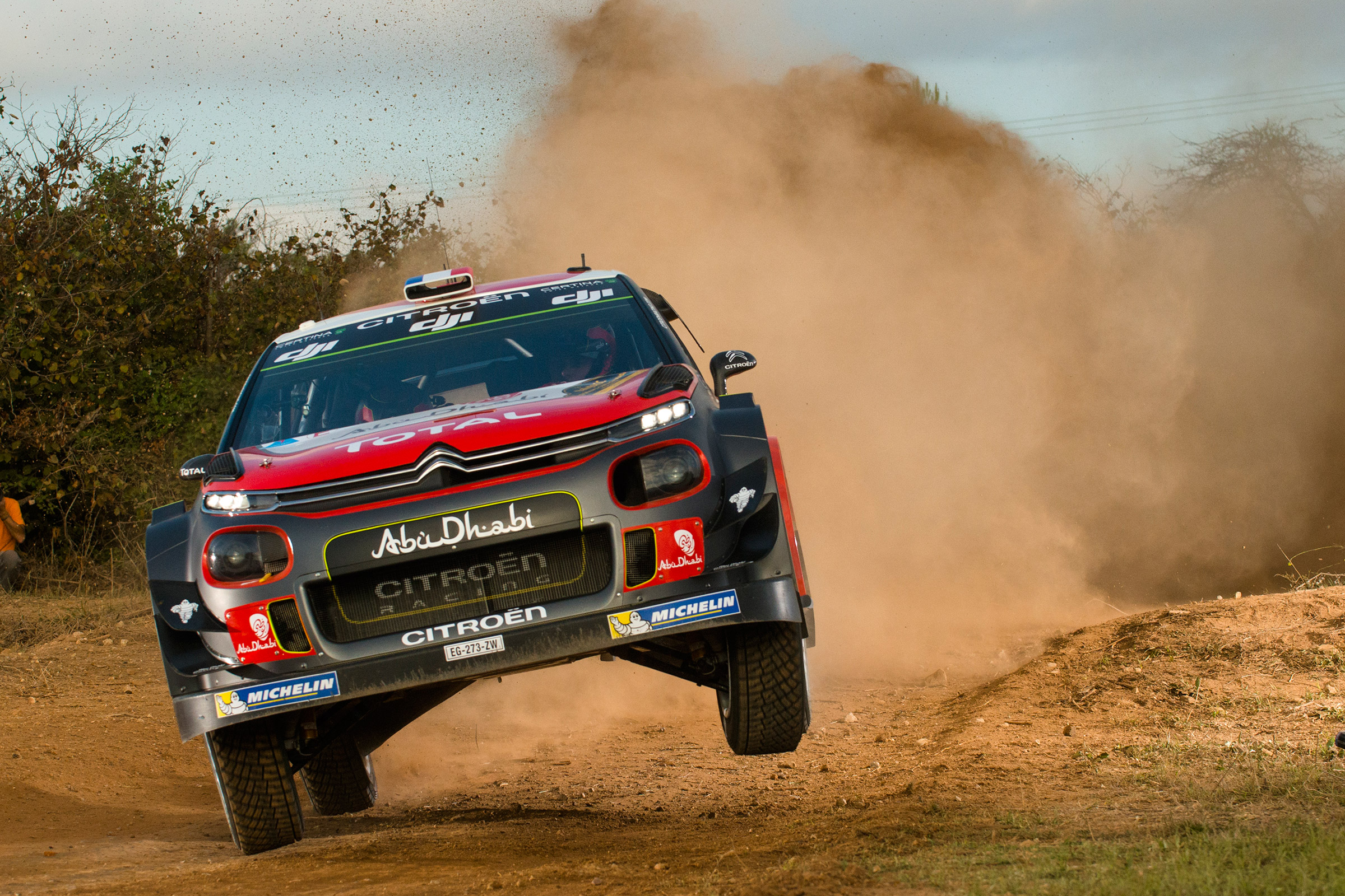 WRC Rally Catalunya - C3 airborne
