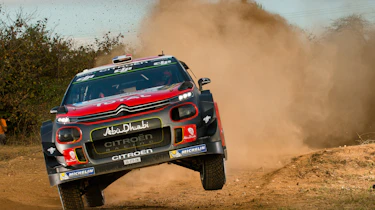 WRC Rally Catalunya - C3 airborne