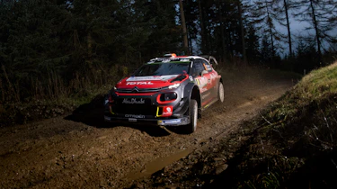 WRC Rally Wales - Citroen drive by