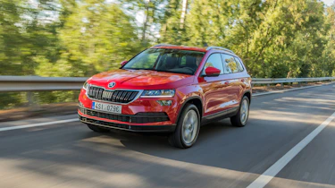 Skoda Karoq (red) - front driving