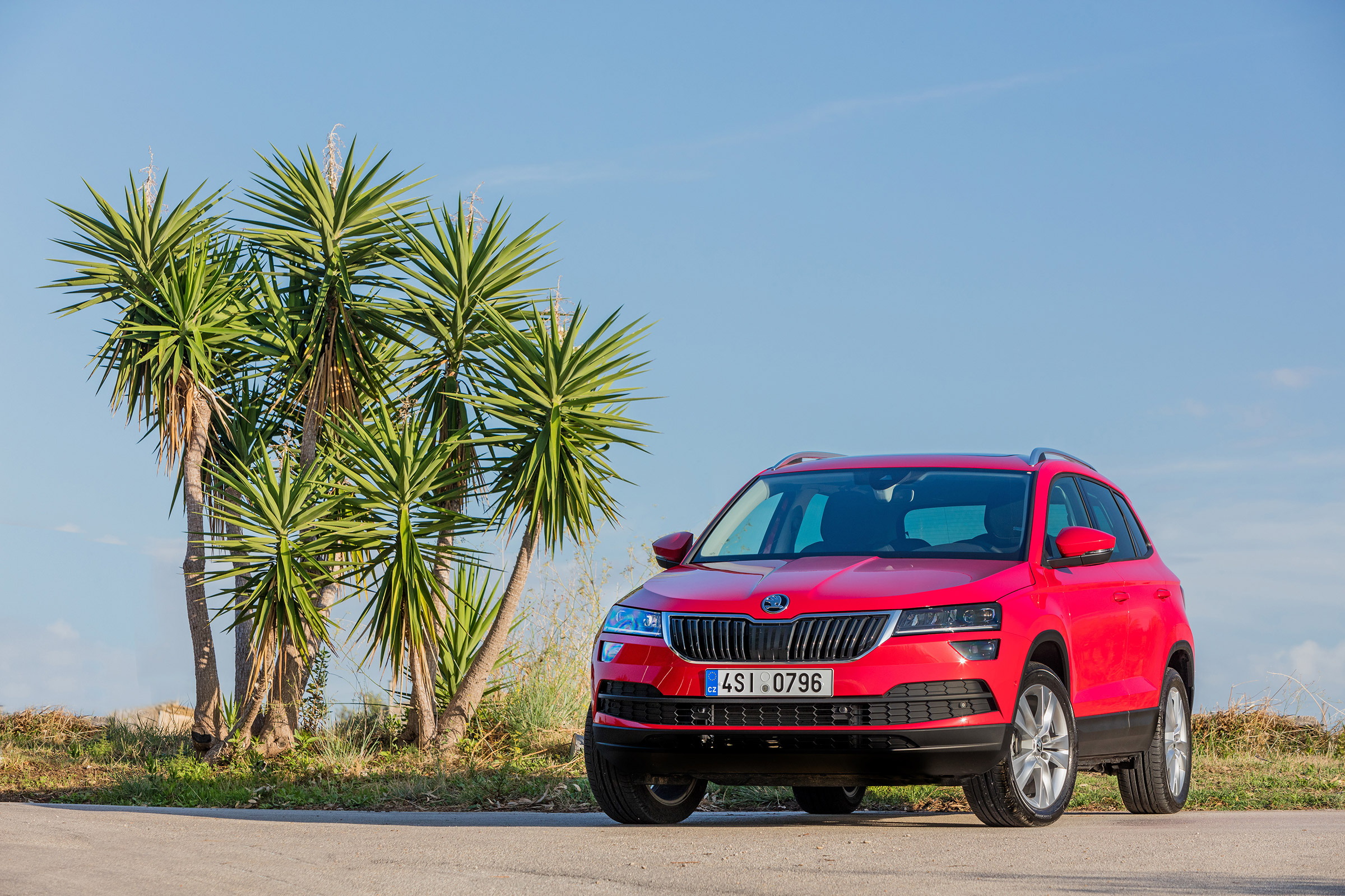 Skoda Karoq (red) - front static