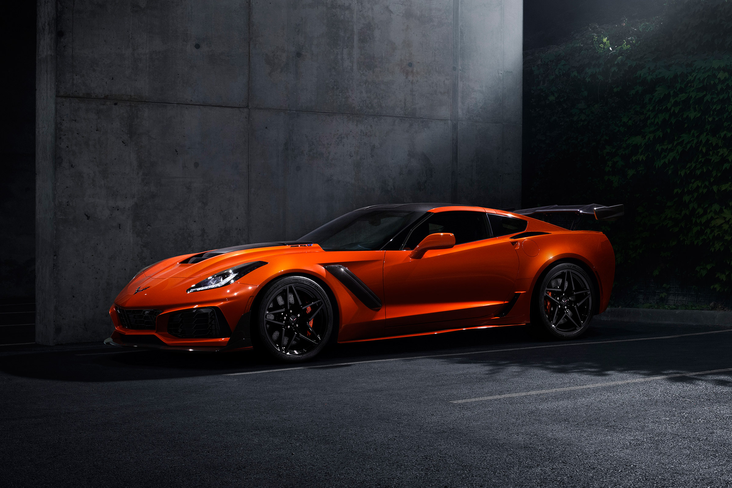 Corvette ZR1 - orange front quarter