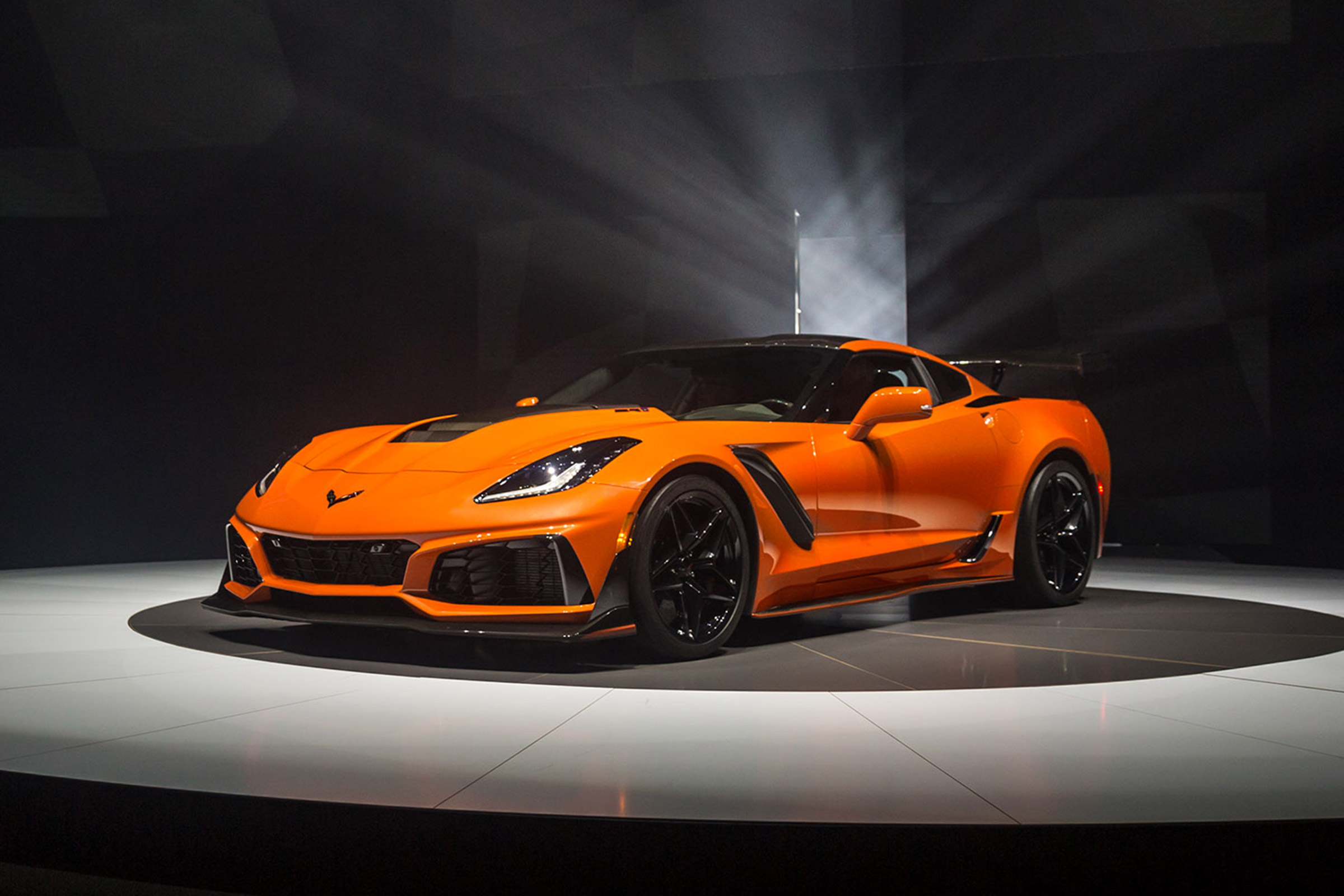 Corvette ZR1 - orange front quarter