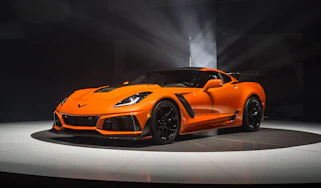 Corvette ZR1 - orange front quarter