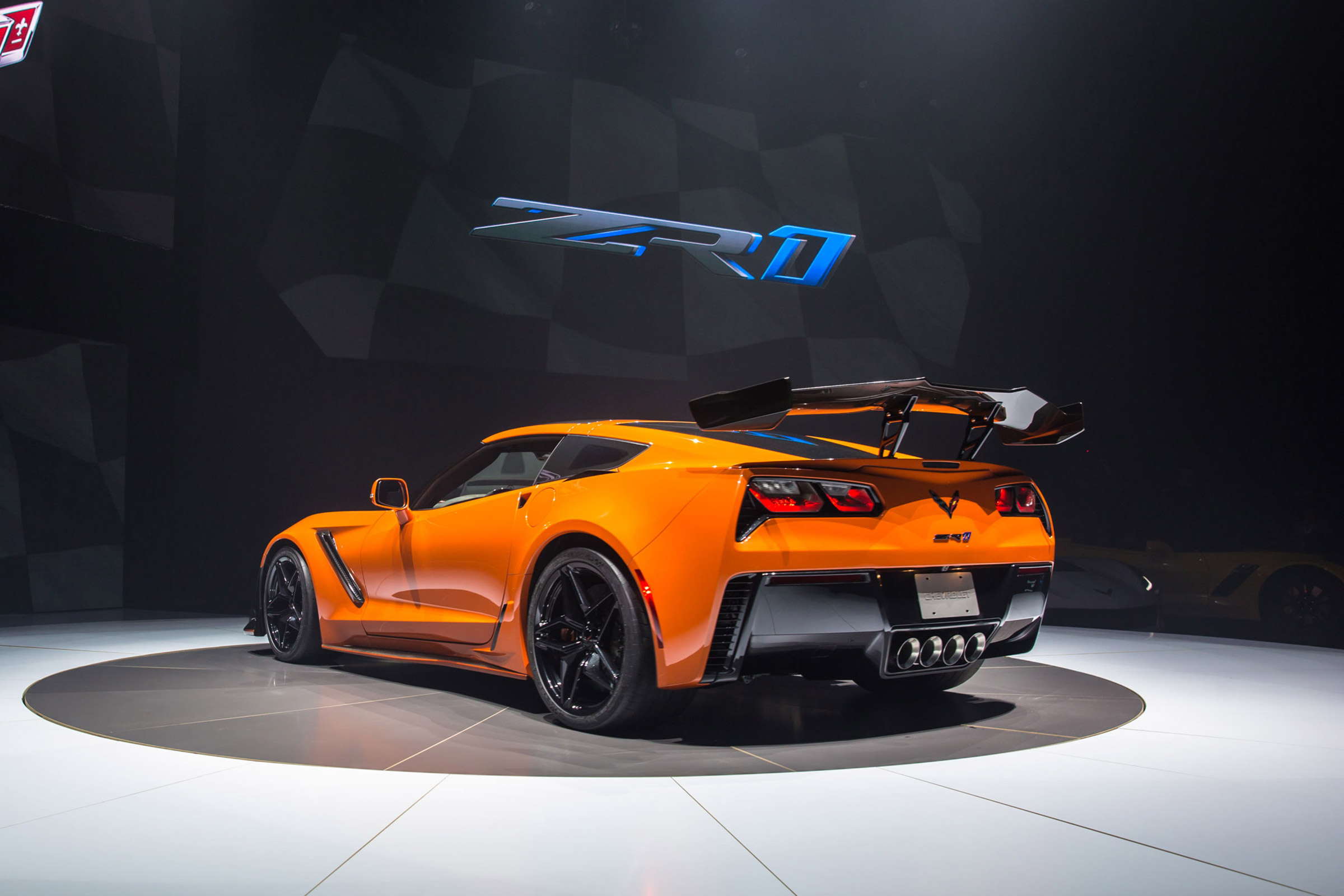 Corvette ZR1 - rear quarter orange