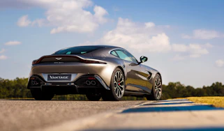 Aston Martin Vantage - silver static rear