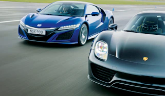 Honda NSX and Porsche 918 – front
