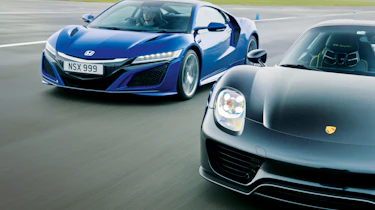 Honda NSX and Porsche 918 – front
