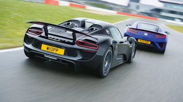 Honda NSX and Porsche 918 – rear