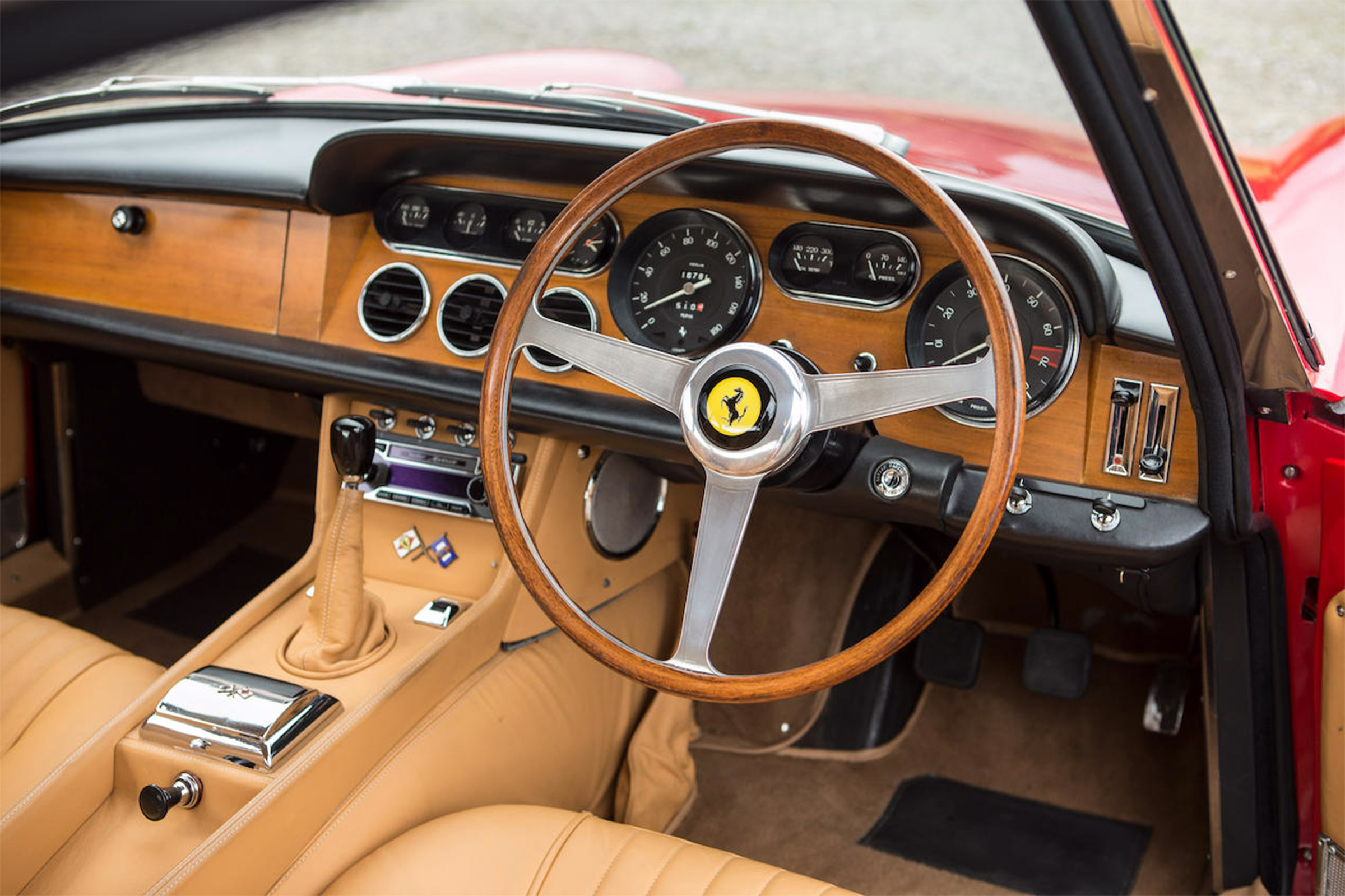 Ferrari 330 GT Bonhams interior
