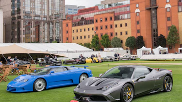 City Concours 2017 – Bugatti EB110 and Ferrari 458 Speciale